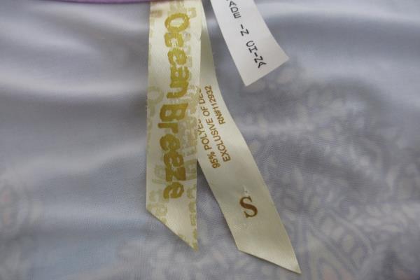 Dress by Ocean Breeze 3/4 Sleeve Multi-color Women's Size S