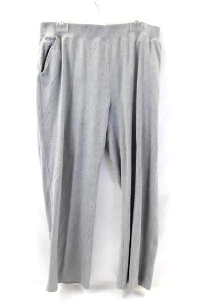 Liz Claiborne Women's Sweatpants Zipper Coin Pocket Gray Grey Size XXL
