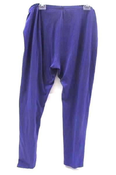 Missy Women's Sweatpants Solid Purple 50%Cotton Size L