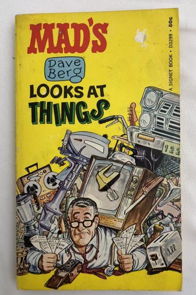3 Mad Magazine Paperback Books 1970s RAVING MAD; MAD ABOUT MAD; DAVE BERG