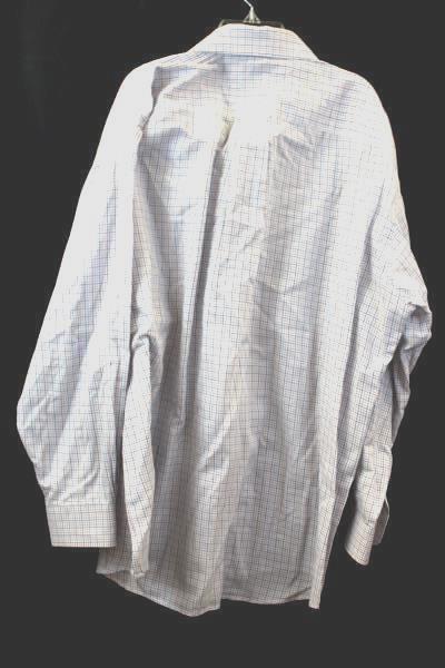 Tommy Hilfiger Classics Men's Long Sleeve Button-Up Shirt White Orange Blue Sz L