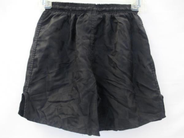 Club Level Youth Unisex Athletic Shorts Black w/ Draw String Size Small