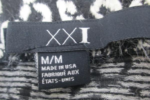 XXI Short Pencil Skirt Black White Design Women's Size Medium