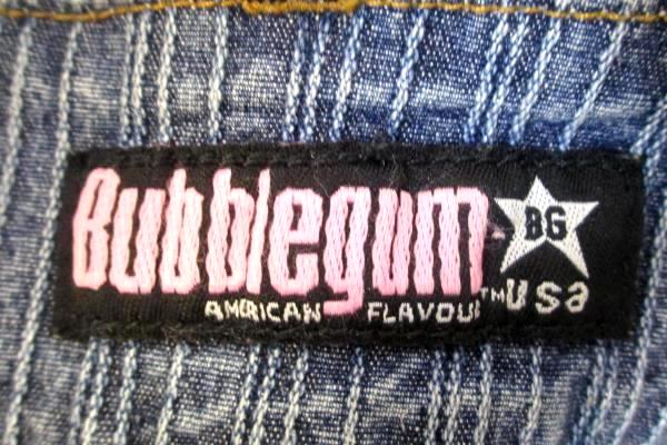 Bubble Gum Skirt Blue Stretchy Denim Front Pockets Women's Size 1/2
