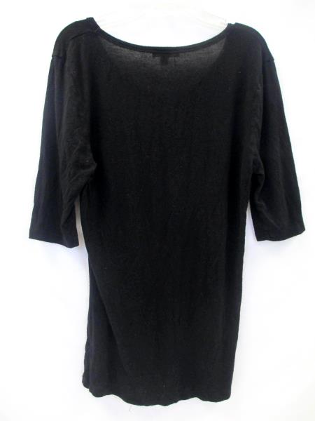 Zenana Outfitters Black 3/4 Sleeve Shirt Short Sleeve Women's Size M
