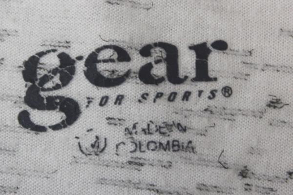 Gear For Sports T-Shirt White w/ Black Lines Short Sleeve Women's Size M
