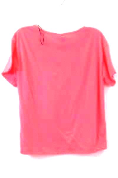 Divided H&M Pink and White Crop Top Size S