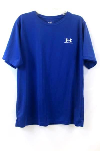 Under Armour Blue Fitted Short Sleeve Shirt Men's Size YXL