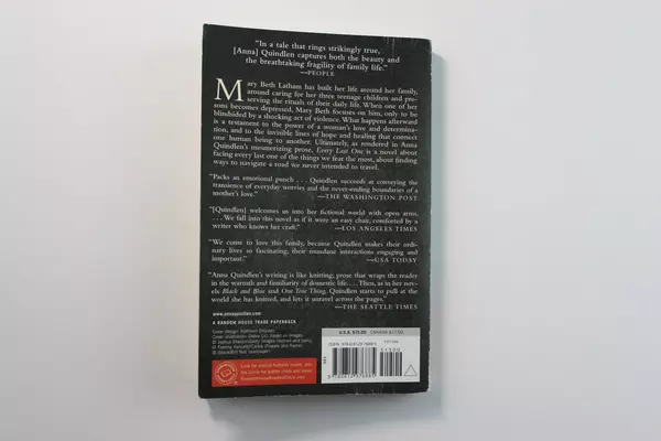 Anna Quindlen Every Last One Paperback Novel 2010 Pre-Owned Book