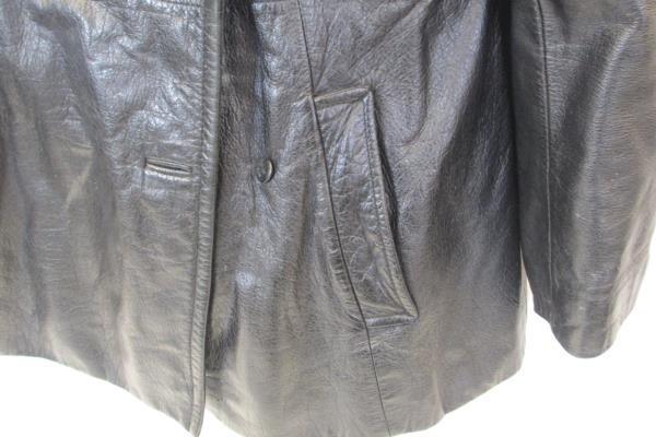 G3 Leather Jacket Solid Black Soft Leather Snap Down Women's Size S