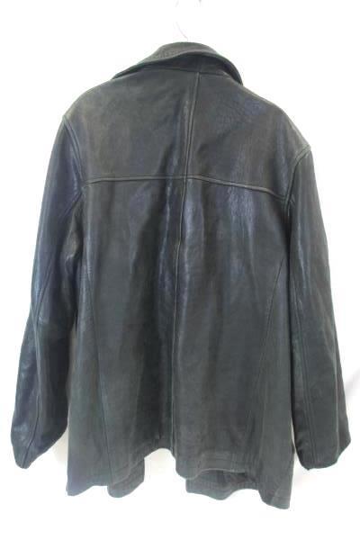 Merona Women's Leather Jacket Faded Black Soft Leather Snap Down Size XL