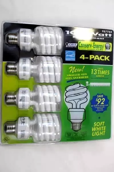 Feit Electric 100 Watt Replacement Light Bulb Last 13 Times Longer 4-Pack