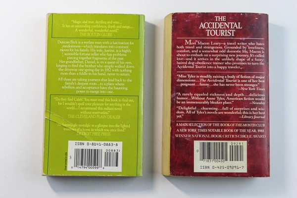 Lot of 2 Anne Tyler Novels The Accidental Tourist & Searching for Caleb