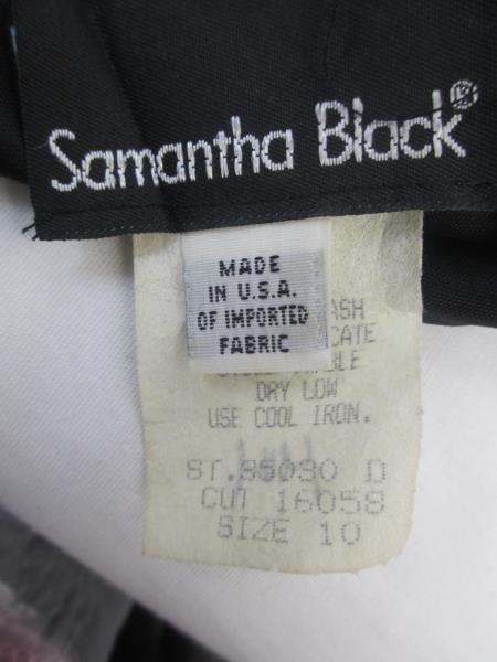 Samantha Black Women's Dress Solid Bottom Big Ruffles 100% Polyester Size 10