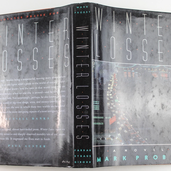 Winter Losses by Mark Probst 1989 Hardcover Novel in Good Condition