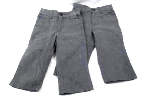 Cherokee Lot of 2 Boys Dress Pants Gray Grey Straight Leg Size 12 Months
