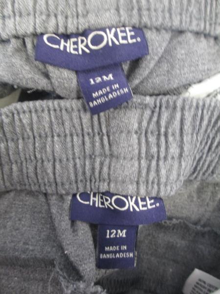 Cherokee Lot of 2 Boys Dress Pants Gray Grey Straight Leg Size 12 Months