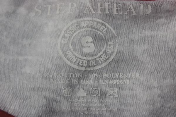 Step Ahead Junior Women T-Shirt White Red Black Size Small