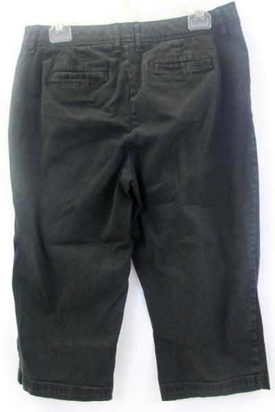 St. John's Bay Women's Capri's Stretch Pants Black Size 12