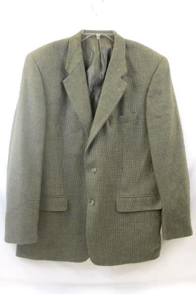 Club Room Men's Suit Jacket Brown w/ Black Spots Size 44R