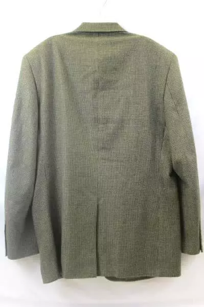 Club Room Men's Suit Jacket Brown w/ Black Spots Size 44R