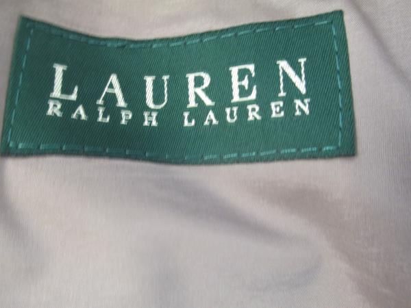 Men's Suit Jacket By Ralph Lauren Tan w/Black Spots Size 42L