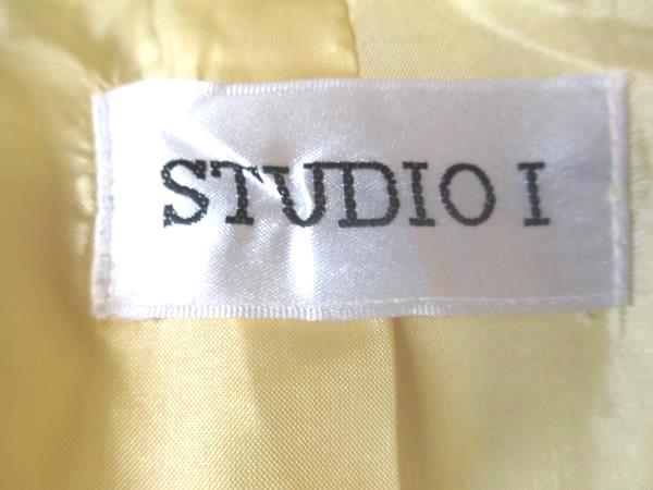 Studio I Shirt Yellow Short Sleeve w/ Black Lining Women's Size 12