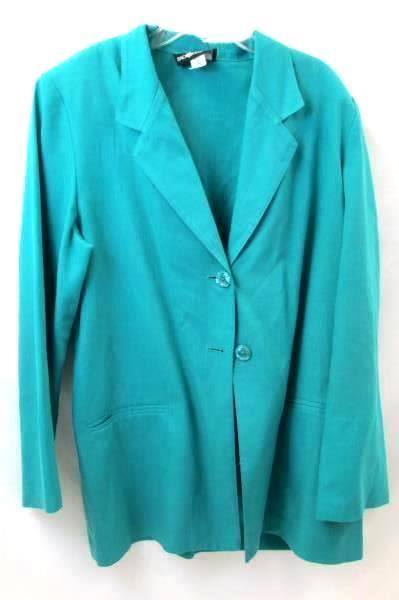 Sag Harbor Women's Suit Jacket Long Sleeve Green Size 12