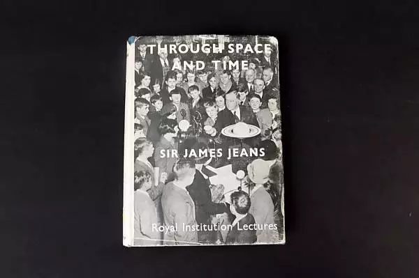 Rare Vintage Through Time And Space by Sir James Jeans 1949 Illustrated HCDJ