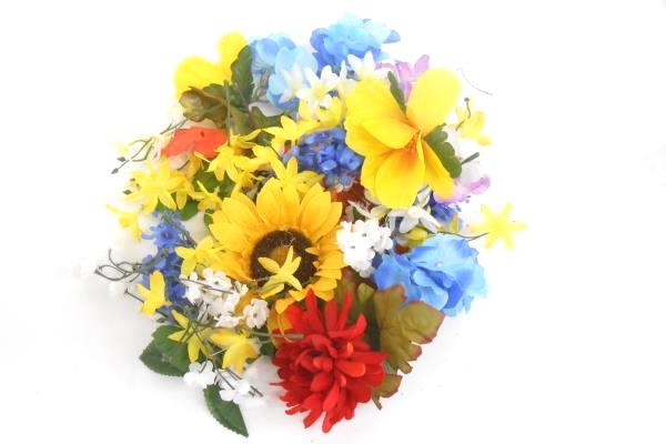 Craft Project Lot of Artificial Flowers Butterflies Rose Petals Curly Ribbon