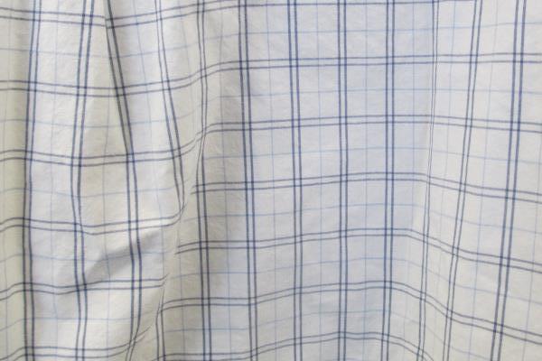 Men's Old Navy Button Up Shirt Long Sleeve White Plaid Size Large