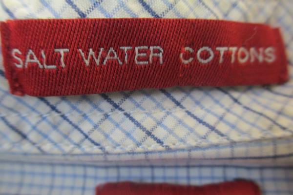 Men's Button Up By Arrow Long Sleeve White Plaid Size L