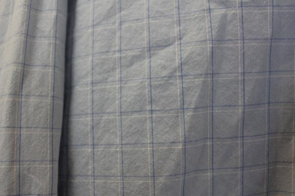 Men's Button Up By Old Navy Long Sleeve Blue White Plaid Size L