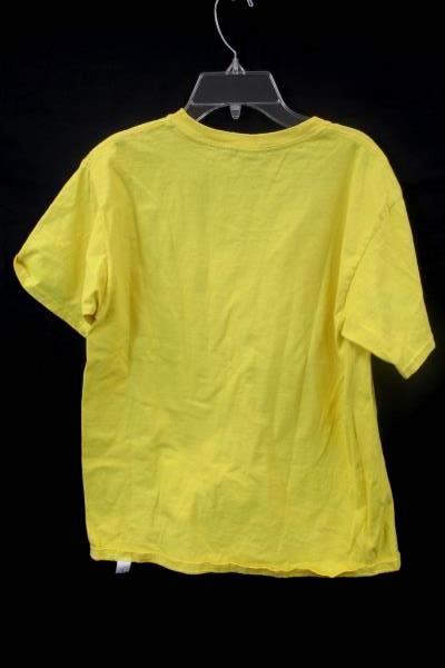 Gildan Graphic Tee Yellow w/ Blue Music Symbol Unisex Youth Size XL