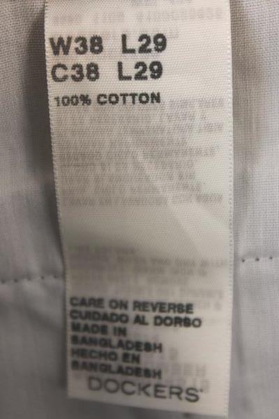 Dockers Men's Pants Black Khakis Classic Fit Pleated Size W38 x L29