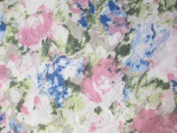 Blouse by Charlotte Russe White Lace Back Multi-Color Floral Women's Size S