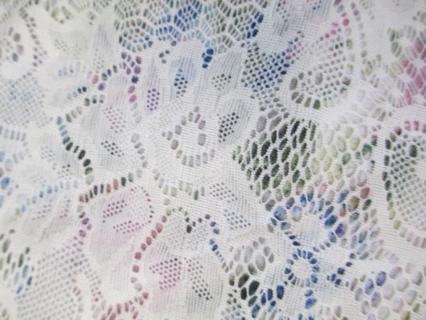 Blouse by Charlotte Russe White Lace Back Multi-Color Floral Women's Size S