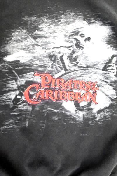 Pirates Of The Caribbean Juniors Size Small Black Zip-Up Sweatshirt ~Disney
