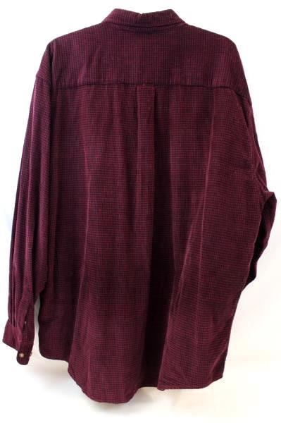 Eddie Bauer Men's Button Up Shirt Red Flannel Size XL