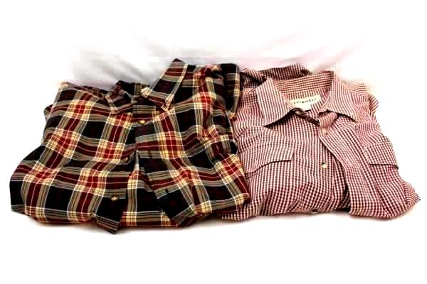 Lot of 2 Button Up Shirts by Cody James & Orvis Plaid Men's Size XL
