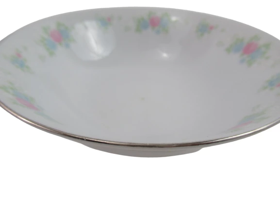 Lot of 2 China Garden Jian Shiang 6.5" Cereal Bowls Floral Design