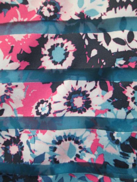 L.E.I. Girl's Blouse with Built in Tank Top Floral Blue Multicolor Size M
