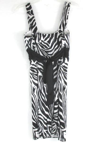 Sleeveless Zebra Print Formal Dress Masquerade Size Small