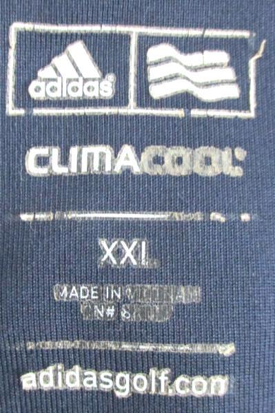 Adidas ClimaCool Gold Polo Size XXL Green Striped Polyester Oregon Golf Club