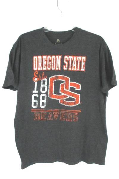 J. America Vintage Oregon State Women's Shirt Size Large Gray Grey