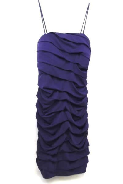 Sweet Storm Ruffled Purple Prom Dress Spaghetti Straps Size Small