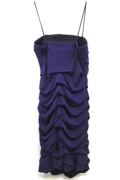 Sweet Storm Ruffled Purple Prom Dress Spaghetti Straps Size Small