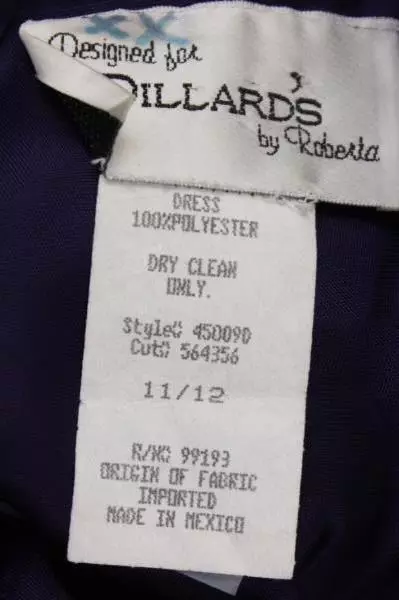 Prom Gown Designed for Dillard's by Roberta Purple Women's Size 11/12
