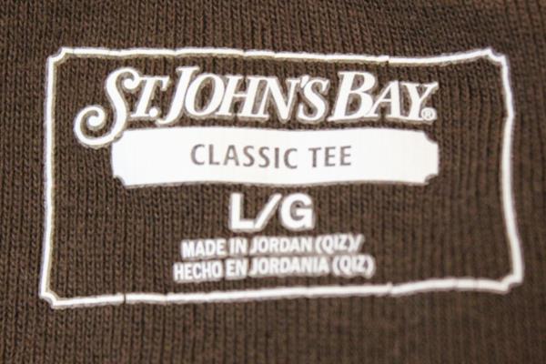 Classic T-Shirt By St Johns Bay Solid Brown Women's Size Large