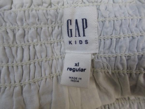 Gap Kids Dress Gray Grey White Lines Spaghetti Straps Size XL
